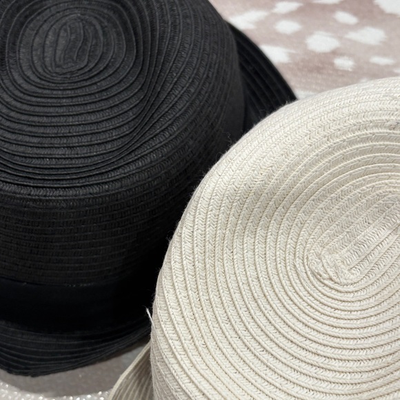 Elegant Black and Cream Fedora Hat Set - Picture 8 of 8